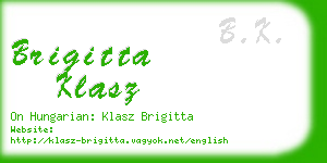 brigitta klasz business card